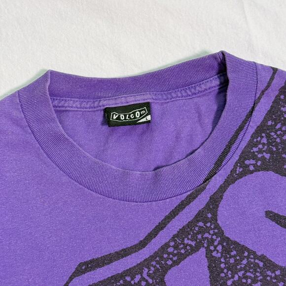 Y2K Mallcore Volcom Heavyweight Faded T-Shirt - L - Picture 3 of 4